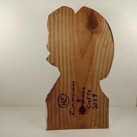 Hand-Crafted Wooden Painted Santa Claus St. Nick Standing Christmas Decoration - Picture 2 of 7